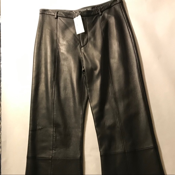 Banana Republic Pants - Banana Republic Leather Trouser Pants Size 4 Black